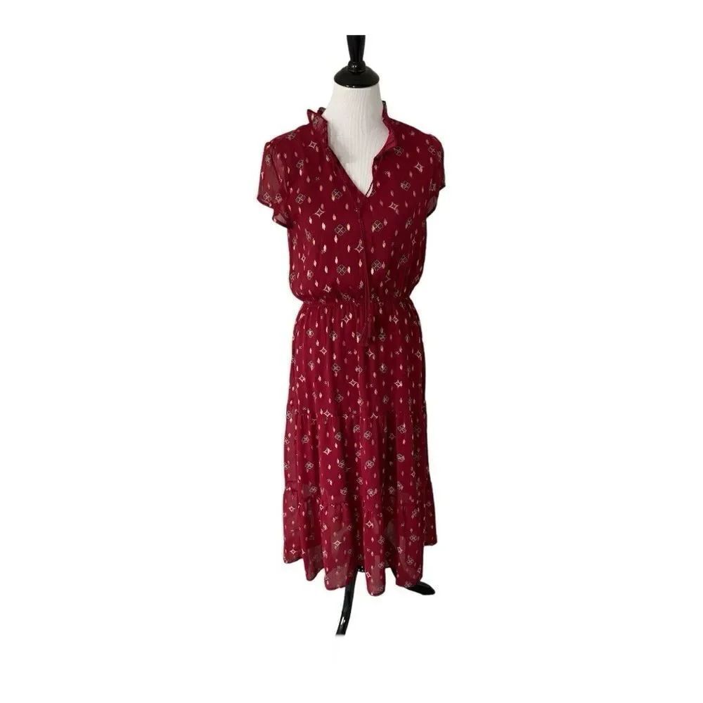 Francesca’s Miami Red Maxi Dress size M